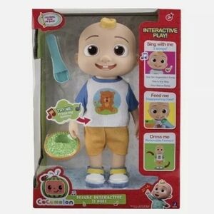 COCOMELON Official Deluxe Interactive JJ Doll With Sounds